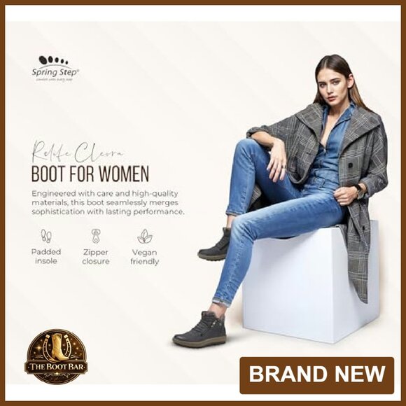 Water-Resistant Vegan Leather Ankle Booties with Dual Zippers & Shearling Lining - Picture 3 of 8